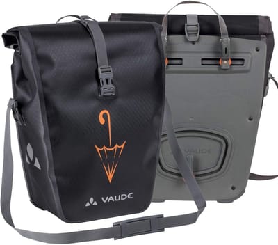 Fietstas Achter - Fietshaken - Bagage Vervoeren - Waterdicht Ontwerp - 2x 24 Liter - Zwart