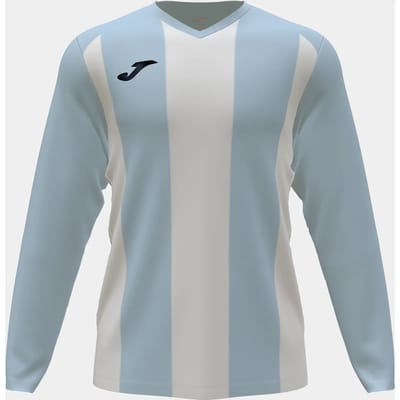 Joma Pisa II Voetbalshirt Lange Mouw Heren - Hemelsblauw / Wit | Maat: L