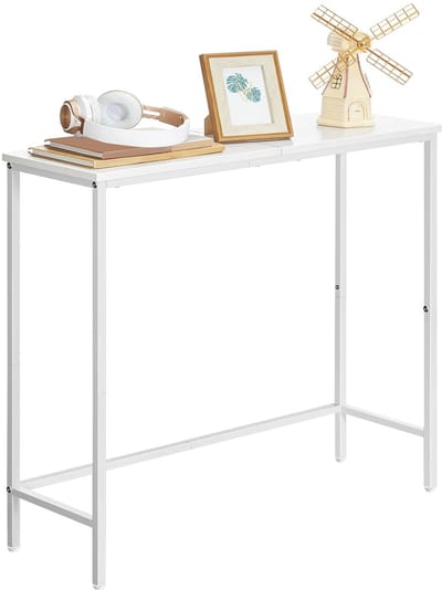 Geargalaxy Consoletafel - Haltafel - Gangtafel - Wandtafel - Woonkamer - Smalle Tafel - Decoratietafel - 80x20,5x10 cm - Wit