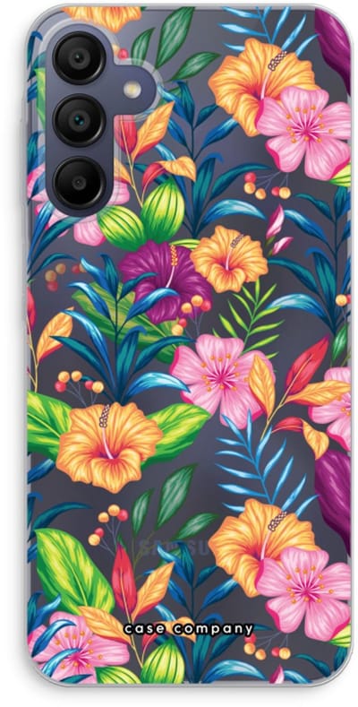 Case Company® - Hoesje geschikt voor Samsung Galaxy A15 hoesje - Tropisch 2 - Soft Cover Telefoonhoesje - Bescherming aan alle Kanten en Schermrand