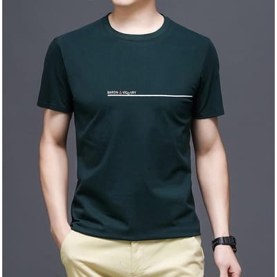 Nieuw Heren T-shirt met Korte Mouwen Ronde Hals Pullover Zomer Halfmouw T-shirt Mode T-shirt Herenkleding XXXXL black