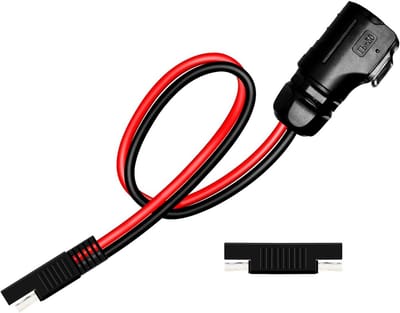 2 Pin Power Industriële Circulaire Connector naar SAE Kabel, 10AWG SAE Kabel naar 2-pins Industriële Circulaire Connector Adapter met SAE Polariteit Omgekeerde Adapter voor Zonnepaneel Koffer