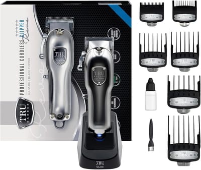 Professionele Haar trimmer - Draadloze tondeuse - Thuis knippen - Lange batterijduur - 19 cm - Zwart