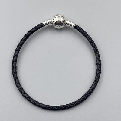 Origineel Leer Slangenketting Armband Veilige Hartsluiting Kralen Bedels Bangles Voor Vrouwen Meisjes DIY Sieraden Maken Pasvorm 16CM gray