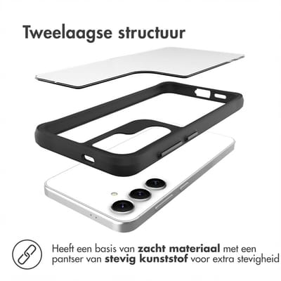 imoshion Hoesje - Geschikt voor Samsung Galaxy S25 - Hybrid Carbon Case - Zwart