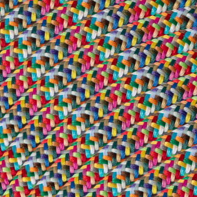 Home Sweet Home - Textiel Kabel - 1 meter lang - Gekleurd - Strijkijzersnoer 3 x 0,75 mm met aardingsgeleider - met textielmantel - pendelleiding