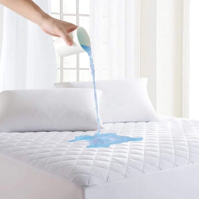 Waterdichte Gewatteerde Matrasbeschermer voor Eenpersoonsbed - Ademend en Hypoallergeen, Geschikt voor Alle Britse Bedmaten