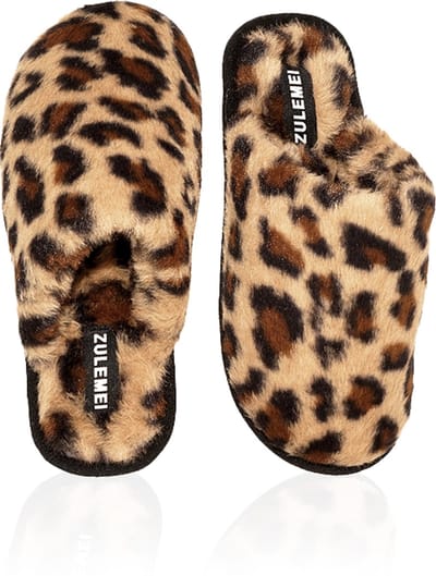 Fluffy Pantoffels Dames - Warme Antislip Slippers - Maat 38/39