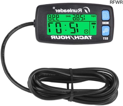 RFWR® Multifunctionele Urenmeter met Toerenteller en Onderhoudsherinnering voor Motoren en ATV's