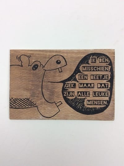 Postkaart Ik ben misschien