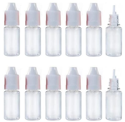 Dailygoods- Druppelflessen 50 stuks 10 ml - Lege Plastic Flessen - Navulbare Druppelaar - Lekvrij - Draagbaar Formaat - Nauwkeurige Vulling - Druppelfles