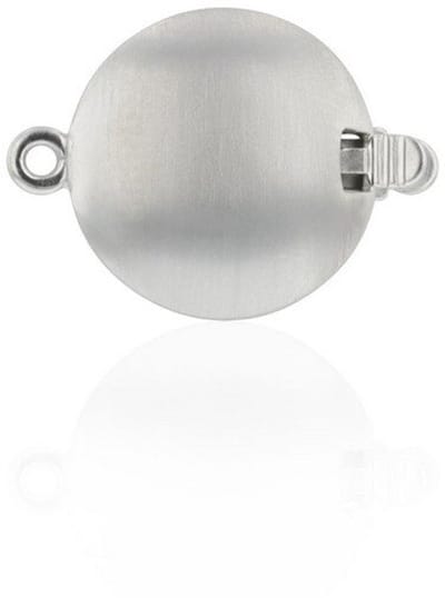 Luna-Pearls - 606.1031 - Sieradensluiting - Dames - 925er Zilver gerhodineerd - 13mm