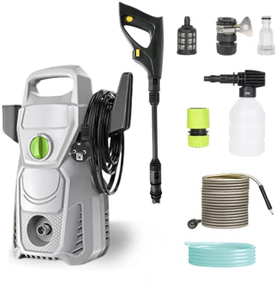 Innovastore Hogedrukreiniger - Elektrische hogedrukreiniger - Hogedrukspuit - Terrasreiniger - Autoreiniger - 1500w - Grijs