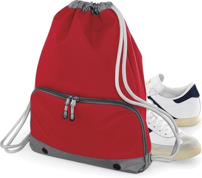 Athleisure Gymsac met koord BagBase - 11 Liter Classic Red