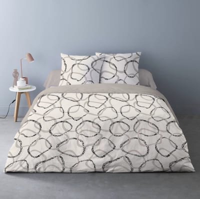 Dekbedovertrek Roan 240x220 Beige - Creme - Taupe