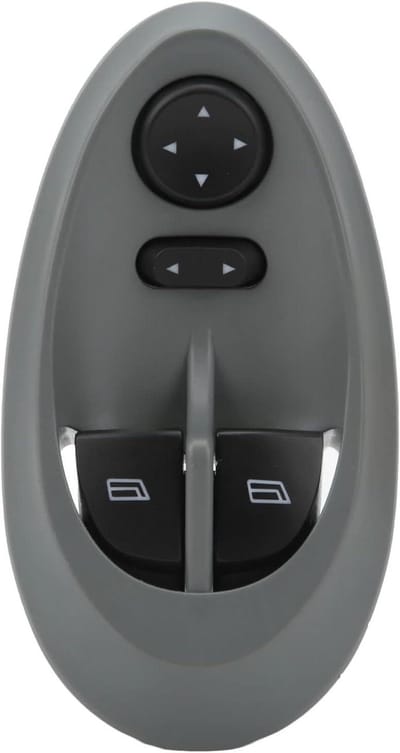 Elektrische Raamschakelaar - Raambediening Knop - Auto Reparatie - Directe Vervanging - 14.1 x 7.5 x 6.8 cm - Zwart
