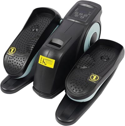 Zittende Beentrainer - Pedaaltrainer Mini Crosstrainer - Thuis Kantoor Fitness - LCD Display Afstandsbediening