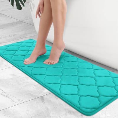 Extra Zachte Traagschuim Badmat voor Badkamer - Antislip & Zeer Absorberend - 47x17cm