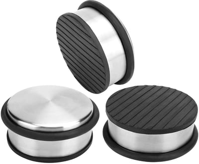 Dailygoods- Deurstopper Zware Roestvrij Stalen Constructie - Deurbuffer - Deurstoppers voor Binnen - Deurvastzetter - Duurzaam - Siliconen Loopvlakken - Deurstop