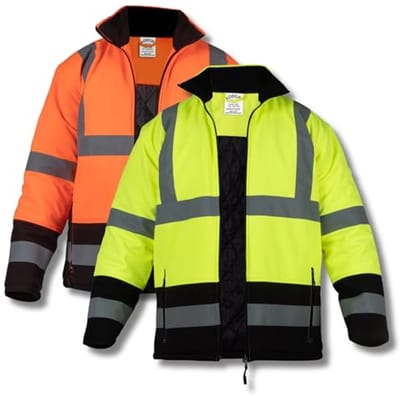 Reflective Waterproof Winter Work Jacket for Men and Women, Sizes S-XXXL