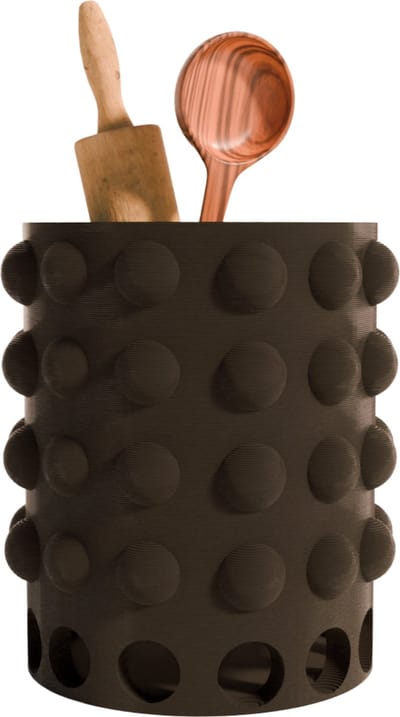 Fiastra Numana - Keukengereihouder - kunststof - zwart