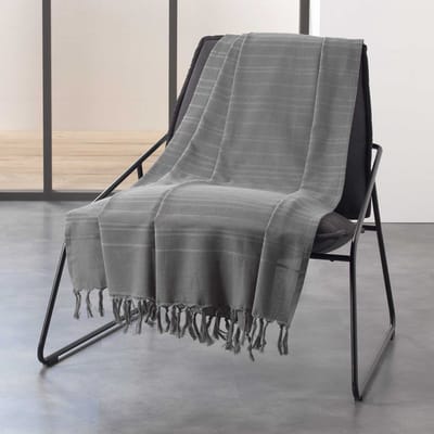 Wicotex - Plaid - Dekens - Lilia - Afmeting 180x220 cm grijs - Zomer plaid