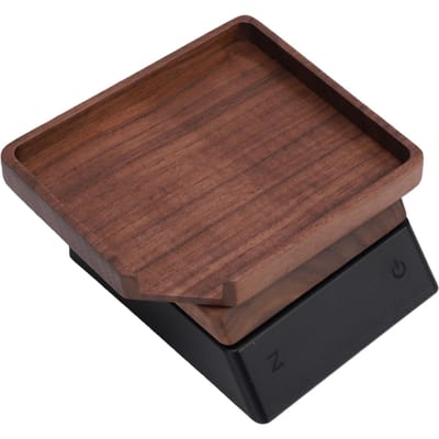 Balance de Cuisine Numérique Bois de Noyer Balance à Thé avec Capacité de 1kg Précision 0,1g Boutons Sensibles Affichage Clair Portable brown