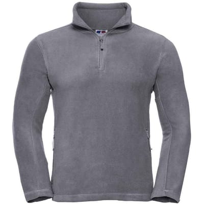 Russell Heren Quarter Zip Outdoor Fleece Top (Konvooi Grijs)