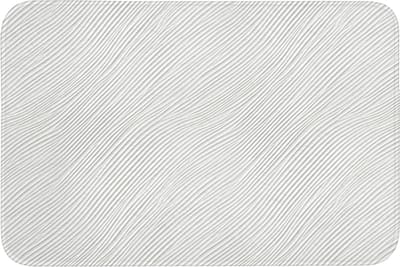 Badmat 90x60 cm - Antislip - Golven - Ribbels - Wit - Badmatten voor badkamer - Badkamermat - Douchemat - Badkamer mat