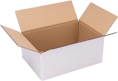 400 Stuks Witte Verzenddozen Postpakketten Kartonnen Dozen S Buitenmaat 255x180x110 mm
