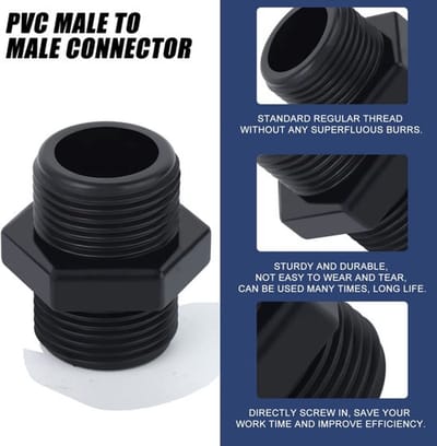 Allecto - 3/4" Connector - PVC Nippel - Duurzaam en