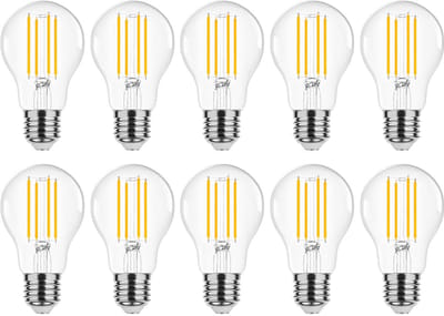 Modee E27 LED Lamp 8W - 1055lm - 2700K - Warm Wit - LED Filament Globe A60 - Vervangt 75W Halogeen Gloeilamp - 10 stuks
