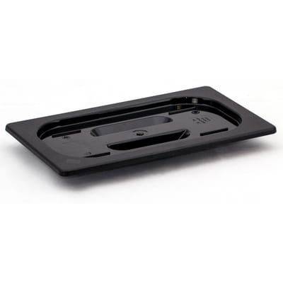 HENDI Deksel voor GN containers – polycarbonaat – zwart – 325x176 mm – temperatuurbestendig