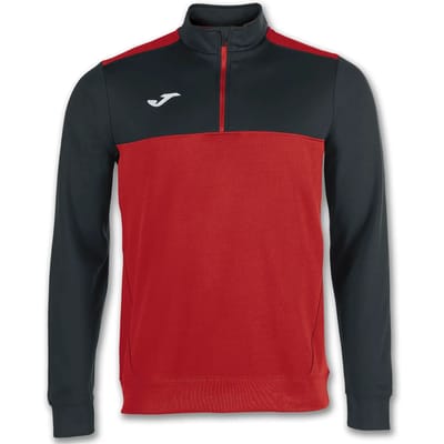 Joma Winner Ziptop Kinderen - Rood / Zwart | Maat: 2XS (152)