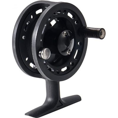 Vliegvismolen Voorvismolen 50 mm / 60 mm Handhengelmolen Ijsvismolen 60mm black