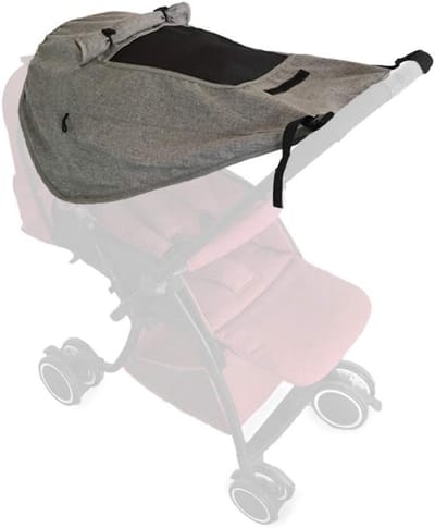 Universele Zonnekap voor Kinderwagens - UV Bescherming, Zonnebescherming en Verduistering voor Buggy's met Veilige Bevestiging