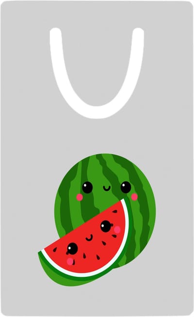 Hacebo® - Watermeloen metalen boekenlegger - Fruitschaal - Fruit liefhebbers - Zomerfruit - gezond eten - vrucht Bladwijzer boekenleggers - 7.6 cm x 5cm