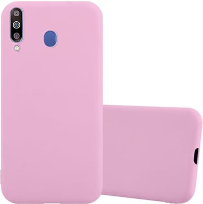 Cadorabo Hoesje geschikt voor Samsung Galaxy M30 / A40s in CANDY ROZE - Beschermhoes gemaakt van flexibel TPU silicone Case Cover