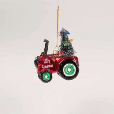 Kerst tractor kerstbal - Sass & Belle