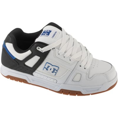 DC Shoes Stag - Heren Sneakers Skater Skate Schoenen Leer Wit DC01813-100