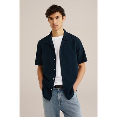 WE Fashion Shirt Dark Blue Taglia: XS | Camicie Casual Outlet | Uomo | Blu