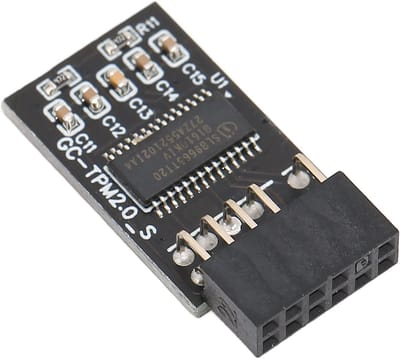 TPM 2.0 Beveiligingsmodule met Encryptie en Afstandsbediening - 12 Pin LPC Interface voor B550 B450 B460 Compatibiliteit met Windows 10 8.1 7