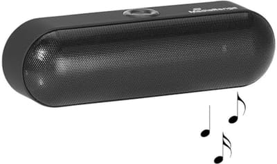 Draagbare Bluetooth stereo-luidspreker - zwart