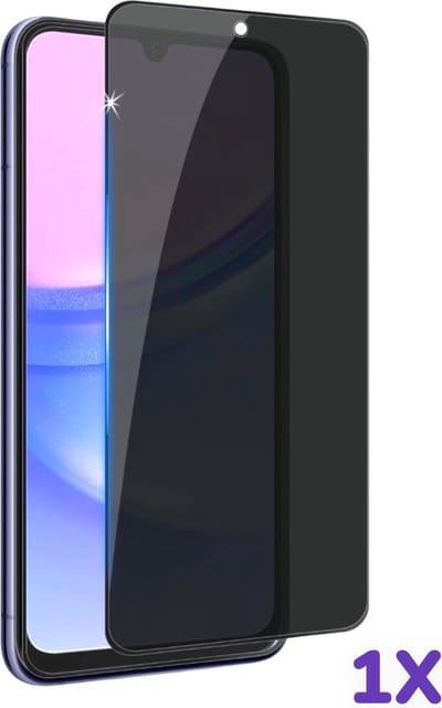 AziLine Privacy Glas Geschikt voor Samsung Galaxy A35 - AziLine Ultieme Privacy Schermbescherming - Privacy Premium Glas - Edge to Edge - Hoge Kwaliteit