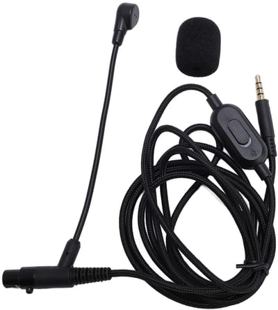 Dailygoods- Boommicrofoonkabel 1,8 M - Compatibel met Q701/K712/K702/K240/K141/K171 - 3,5 Mm Plug - 3 PIN XLR Vrouwelijke Connector - Verstelbare Microfoonpool - Microfoonkabel