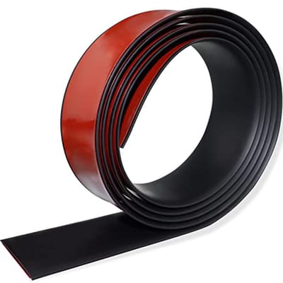 Zelfklevende Vloerovergangsstrip voor Laminaat en Vinyl - 3 Inch Breed - Zwart