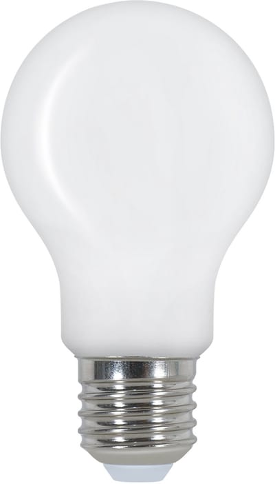 Een set klassieke A60 LED Edison-lampen met mat glas – moderne efficiëntie in een retrostijl.