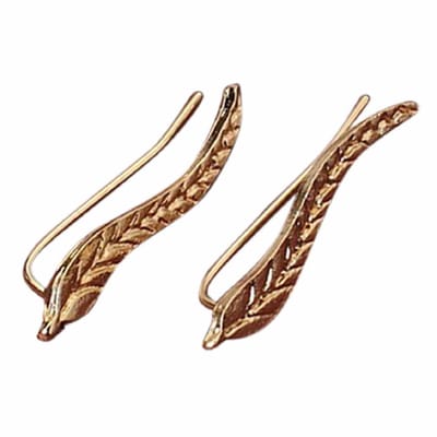 Oorbellen Leaf Vintage Goudkleurig In Mooie Cadeauverpakking