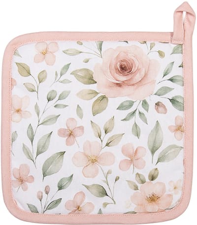 Clayre & Eef Pannenlap 20x20 cm Beige Katoen