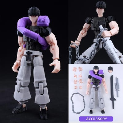 Figurine d'action imprimée en 3D Dummy13 Jujutsu Kaisen Ryomen Sukuna Modèle Anime Jouets Multi-Articulés Articulable Jouet de Collection Cadeau
